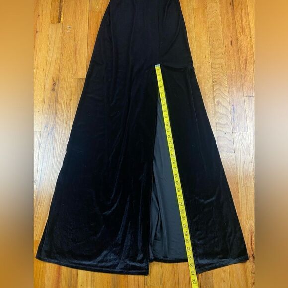B. Smart Vintage Velvet Gown Size 5/6 High Slip - Picture 9 of 12